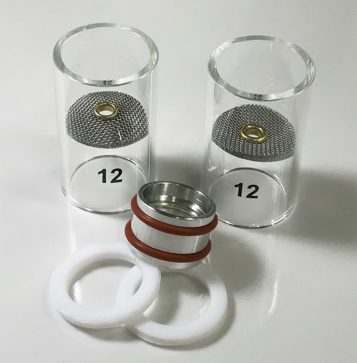 15PCS TIG Accessory Kit Large Gas Lens Collet Back Caps For SR WP17 18 26 Torch 